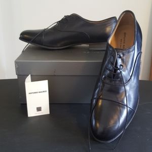 Antonio Maurizio Italian Leather Blk Men's Shoes